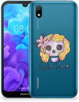 Huawei Y5 (2019) Silicone Back Case Boho Skull