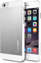 Spigen Aluminum Fit voor Apple iPhone 6/6s Back Cover - Zilver