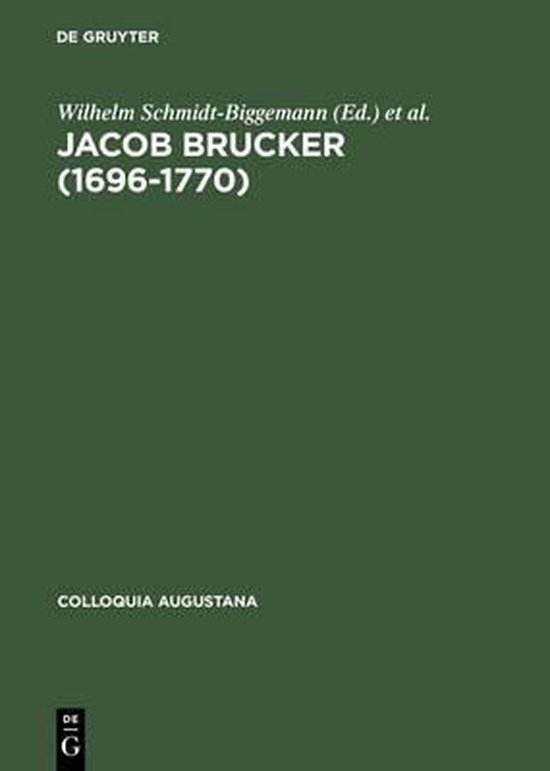 Jacob Brucker (1696-1770) - cover