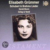 Elisabeth Grummer - Schubert & Brahms: Lieder;  Grieg, Verdi
