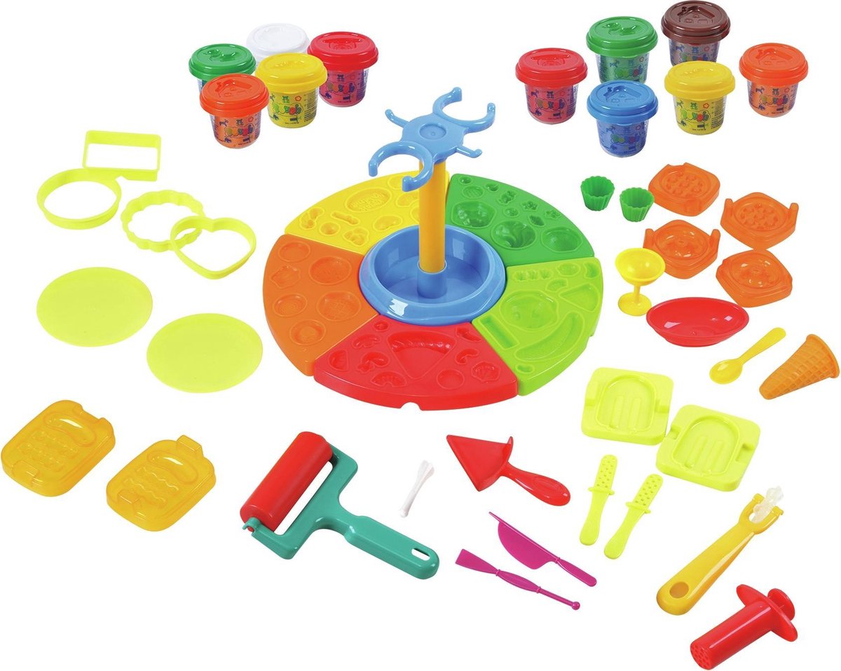 GENIO KIDS Ijsjes Klei Speelset – 300 G Niet-giftige Luchtdrogende Klei, Met 6 Zakjes En 11 Accessoires, Ideaal Voor Kinderen Van 3 Tot 8 Jaar