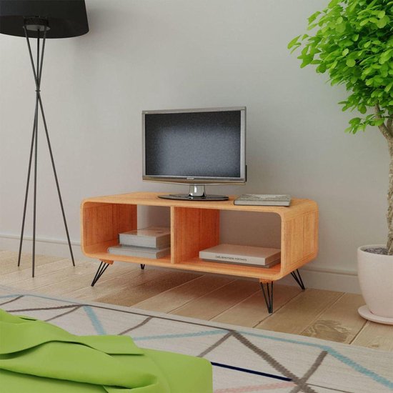 vidaXL TV-meubel 90 x 39 x 38,5 cm hout bruin