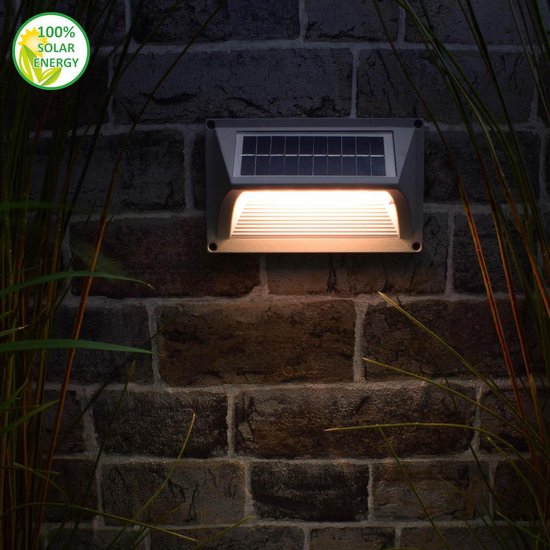 O’DADDY Castor solar tuinverlichting wandlamp met 20 lumen