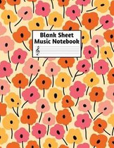Blank Sheet Music Notebook