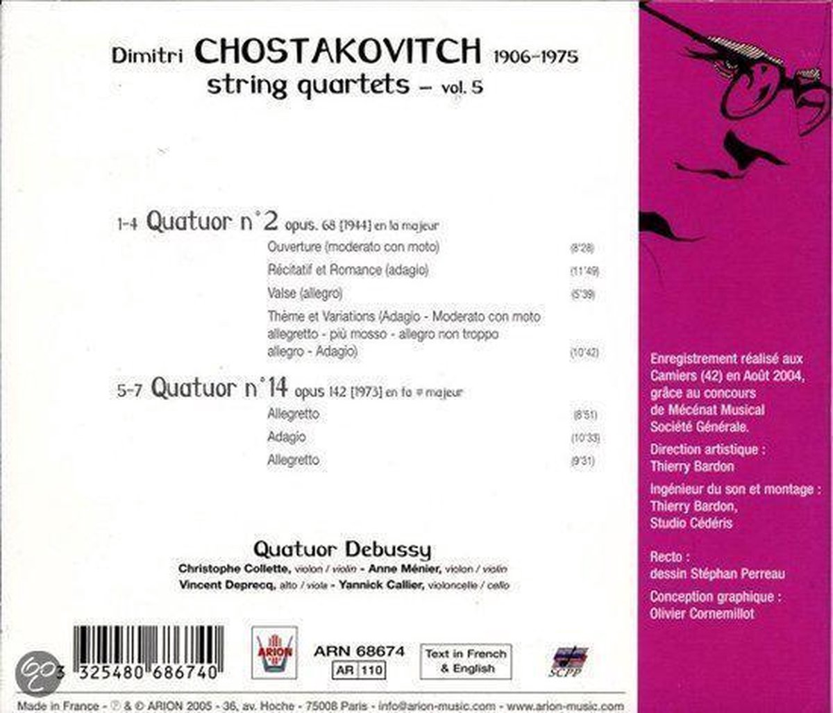 String Quartets N 2-14 Vol 5
