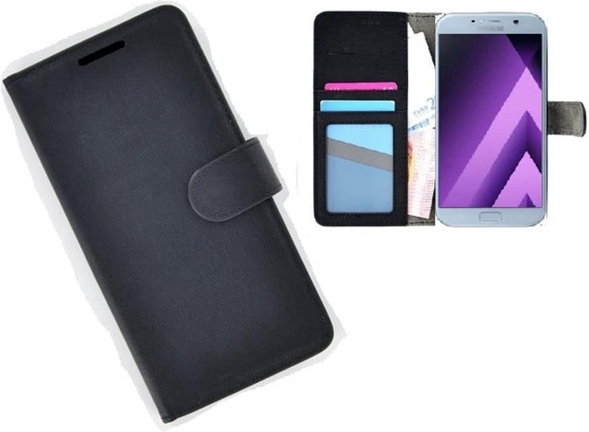 Zwart Fashion Wallet Bookcase Telefoonhoesje Samsung Galaxy A5 (2017)