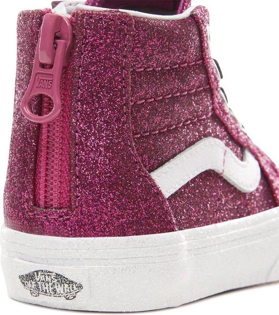 Vans SK8 Hi Sneaker Sneakers - Maat 24 - Unisex - roze/wit/zwart | bol.com