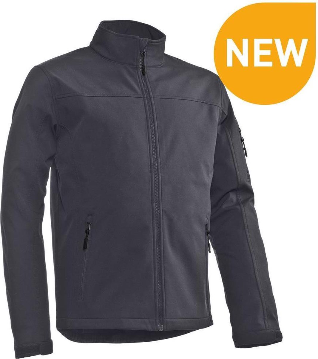 Santino Santo Softshell stretch Donkergrijs