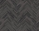 MODERN GRAFISCH HOUT BEHANG - Grijs Zwart - Industrieel behang - AS Creation Versace 4