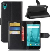 Zwart agenda hoesje Wiko Lenny 4