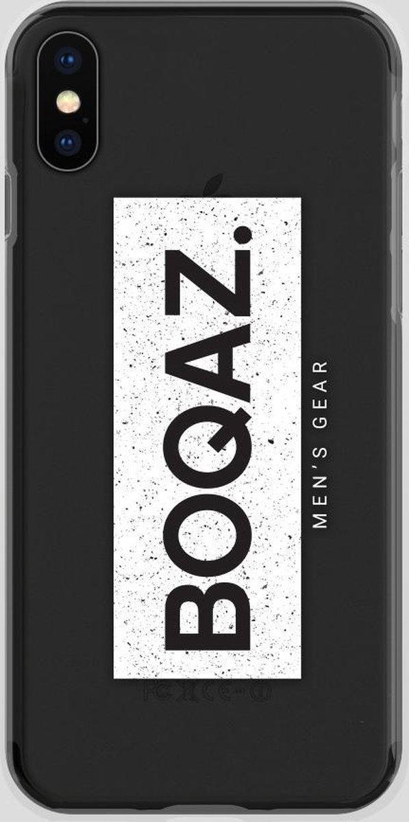 BOQAZ. iPhone XR hoesje - Labelized Collection - Grunge print BOQAZ