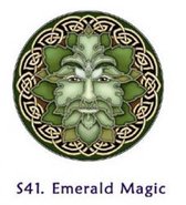 Raamsticker Magie van Smaragd - 10.5 cm - M