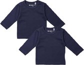 Dirkje Unisex Shirts Lange Mouwen (2stuks) Blauw - Maat 68