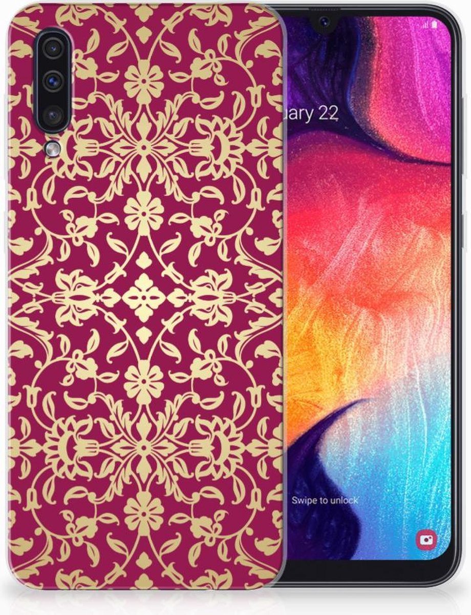 Siliconen Hoesje Samsung Galaxy A50 Barok Pink