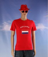 Rood heren t-shirt Holland M