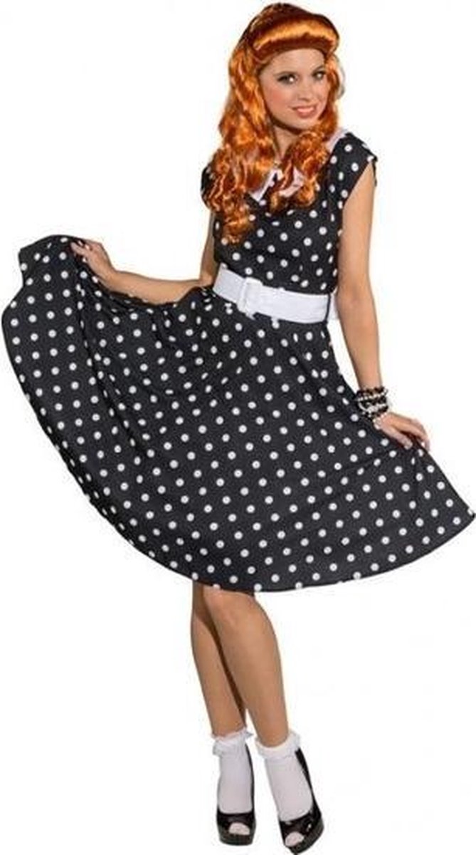 Frank Worthley Gemaakt van Hesje Rock n roll jurk zwart met wit 38 | bol.com