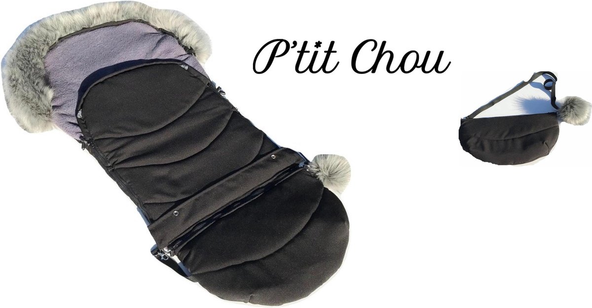 P'tit Chou - Voetzak /slaapzak - afneembare pels P'tit Chou - Voetzak /slaapzak - afneembare pels