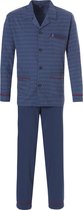 Heren pyjama Robson doorknoop 27192-710-6 - blauw