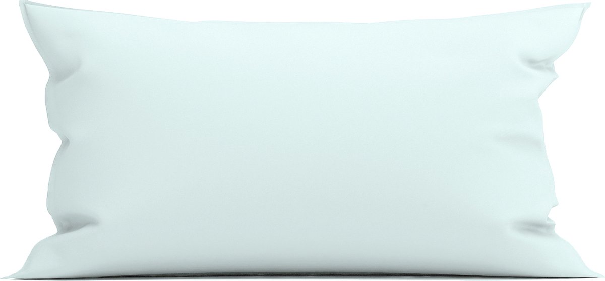Yellow Kussensloop Percale - Kussenhoes van 40x80 cm - 1 stuk - 100% Katoen-Perkal - Blauw