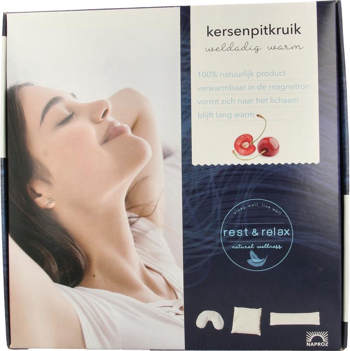Goedkoopste Naproz Kersenpitkussen vierkant 1 Stuks