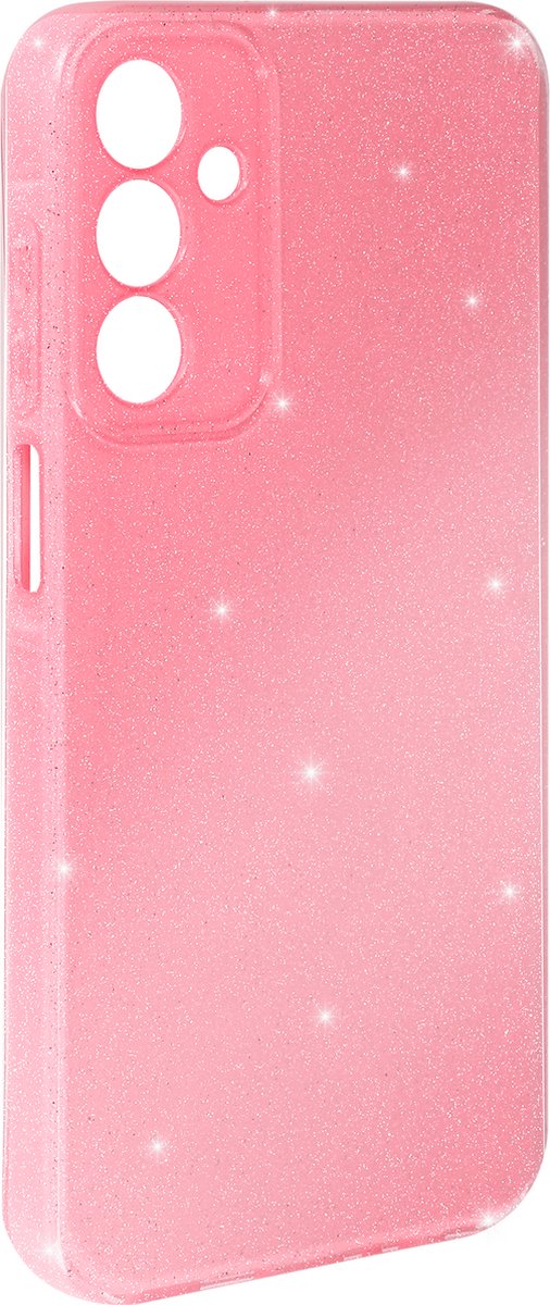 Avizar Hoes Geschikt voor Samsung Galaxy A15 5G Glitter, Roze