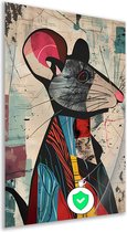Muis posters - Dier poster - Wanddecoratie Achtergrond - Muurdecoratie modern - Woonkamer posters - Slaapkamer accessoires poster 50x75 cm