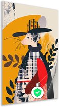 Muis poster - Dier muurdecoratie - Wanddecoratie Planten - Wanddecoratie modern - Woonkamer posters - Muur kunst poster 50x75 cm