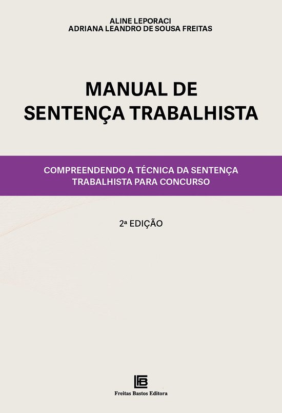 Manual de Sentença Trabalhista - cover