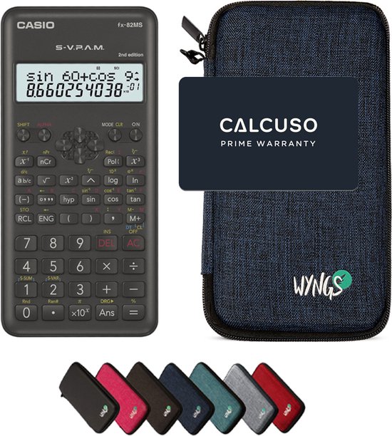 Casio fx-82DE X inklusive Schutztasche von WYNGS in Türkis - Basic Set Casio fx-82DE X inklusive Schutztasche von WYNGS in Türkis - Basic Set