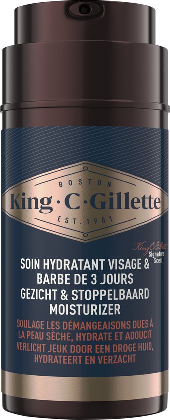 King C. Gillette gezicht en stoppelbaard Moisturizer
