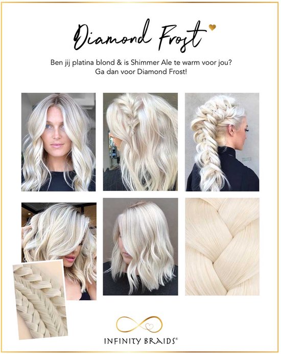Infinity Braids - Braidies - Set van 3 Clip-in Vlechtjes - Lizzy, Jolie ...