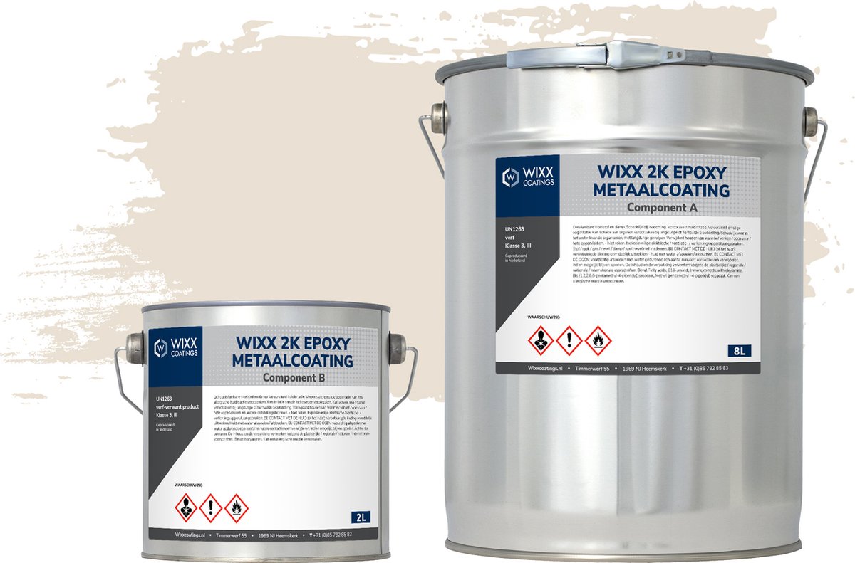 Wixx 2K Epoxy Metaalcoating - 10L - RAL 9001 | Crèmewit