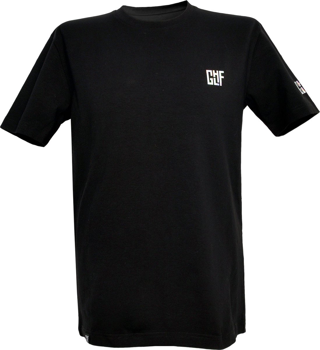 FragON - Unisex T-shirt - Holografic Logo - Zwart - Maat M