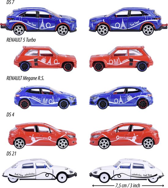 Majorette - French Touch - 5 stuks - Giftpack - Franse auto's - Vanaf 3 jaar van Majorette — afbeelding 4