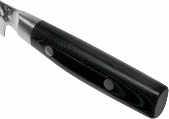 Yaxell Japonais - Série Zen - Couteau à Découper - Acier VG-10 - 61 HRC - Lame 15 cm - Acier Damas 37 Couches - Manche Toile-Micarta