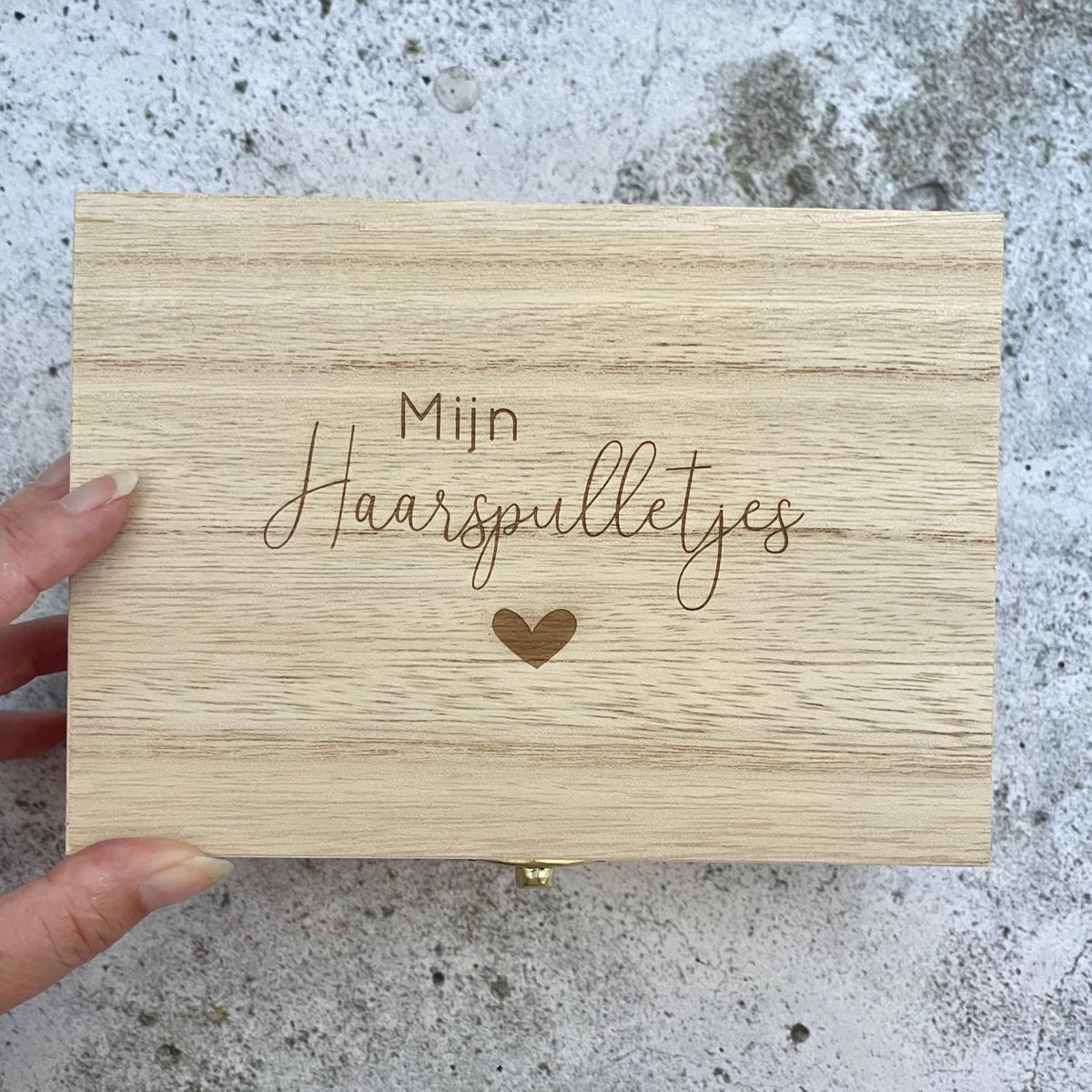 Mijn haarspulletjes | hartje | opbergdoosje haarspullen | bewaardoosje haaraccessoires