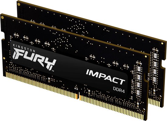 Foto: Kingston fury impact 32 gb 2 x 16 gb ddr4 3200 mhz cl20 geheugen