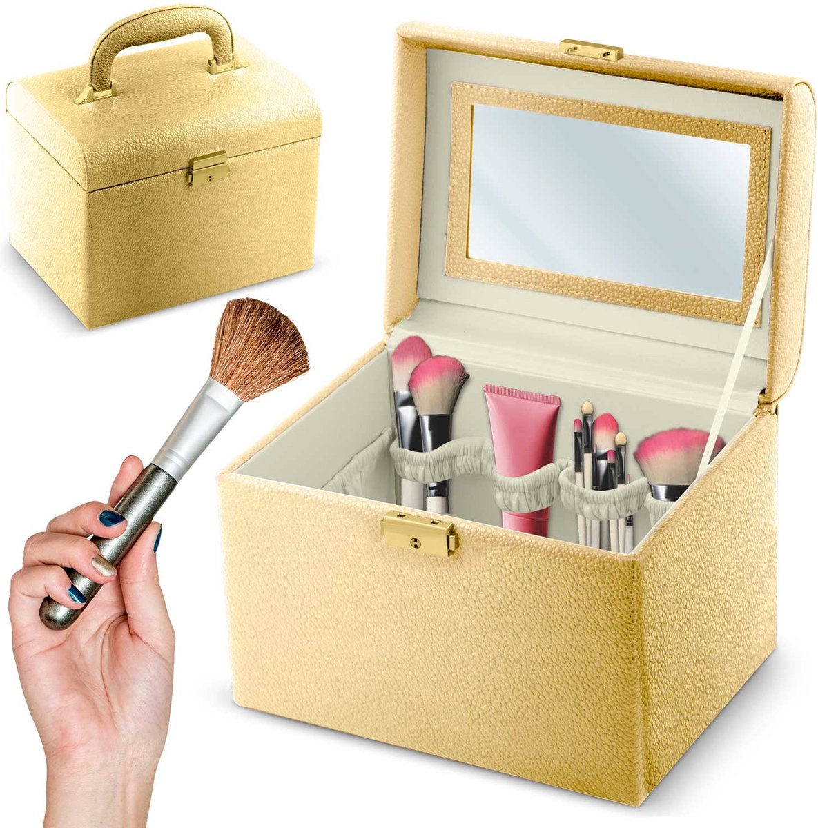 Massido MS-706 cosmeticakoffer - goud
