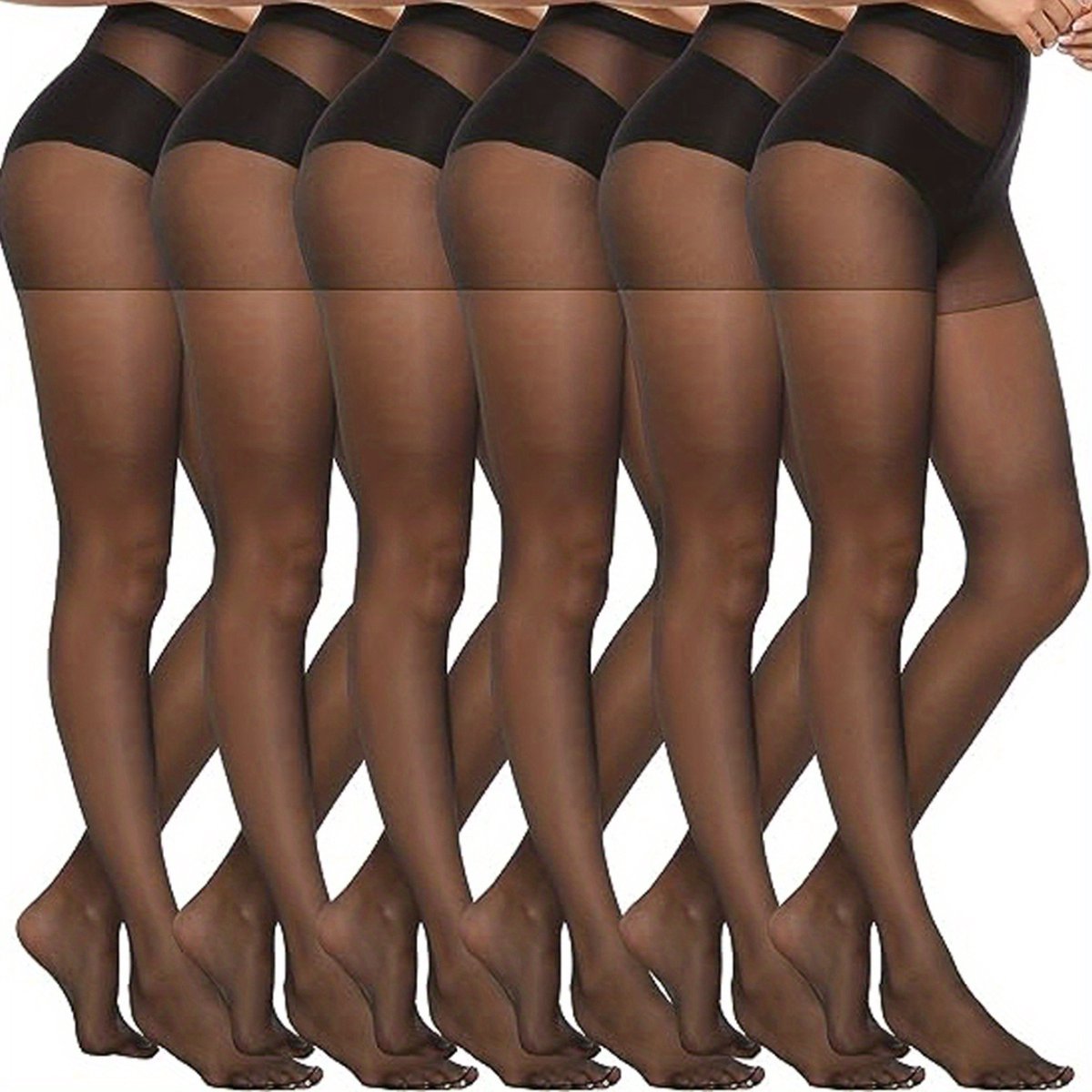 Goedkoopste Nivard Winter Panty - Warme Panty - Winter Panty - Legging - Elastisch - Hoge Taille - Zwart - 6 Stuks