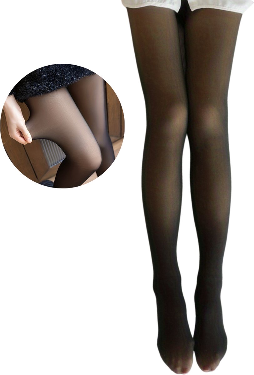Goedkoopste Nivard Gevoerde Panty - Fleece panty - Thermo Panty - Warme Panty - Winter Panty - Legging - Elastisch - Hoge Taille - Zwart