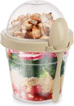 AsyinXson 2 Pcs Boite Yaourt Muesli To Go,Tasse à Yaourt,overnight Oats