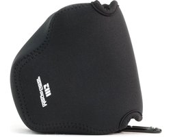 Neopreen cameratas met karabijnhaak - Canon PowerShot SX540 HS SX530 HS SX420 IS SX410 IS - zwart