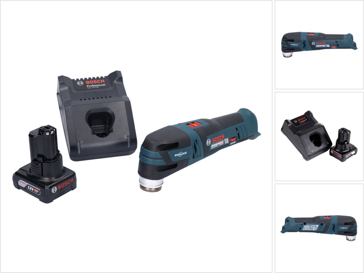 Bosch GOP 12V-28 Professionele Draadloze Multi-Cutter Starlock Brushless + 1x accu 6.0 Ah + lader