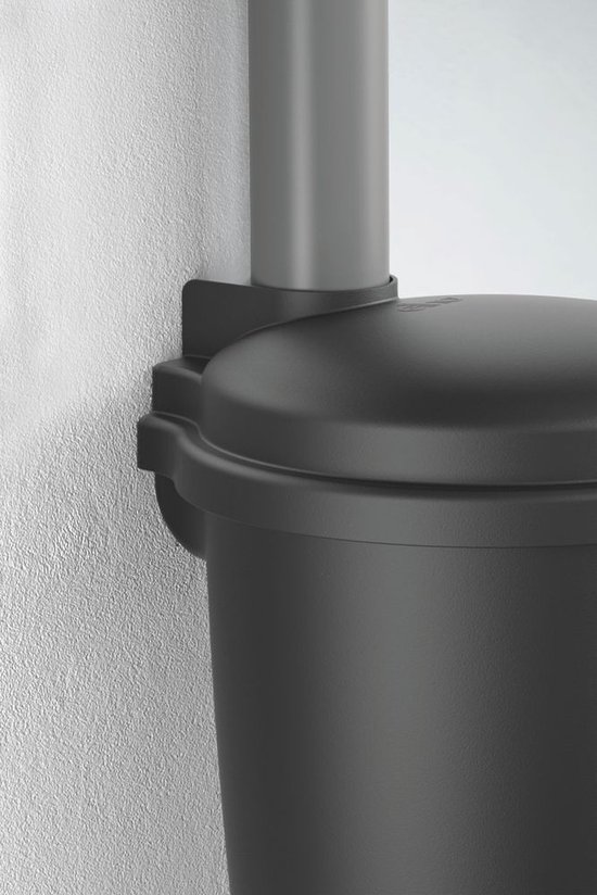 Elho Green Basics Rain Catcher 35LTR - Kunststof Regenton voor Buiten - 100% Gerecycled Plastic - Ø 33.5 x H 73.5 cm - Living Black