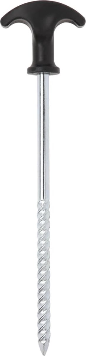 vidaXL - Tentharingen - 24 - st - Ø7 - mm - 20 - cm - gegalvaniseerd - staal van Merkloos — afbeelding 4