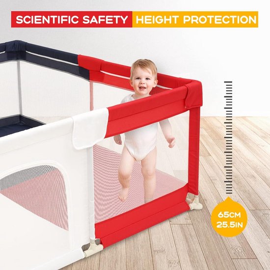 BEJOY Baby Box 180x200cm - Compact, Sterk & Veilig