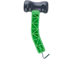 Camp Active Kampeer Hamer - Haringtrekker voor Haringen - Tenthamer en Haringhamer - Campinghamer voor Kampeer Accessoires en Tent Accessoires - Groen/Zwart