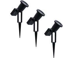 Ledvion - 3x LED Solar Prikspot - 0.29W - 3000K - IP65 - Zwart