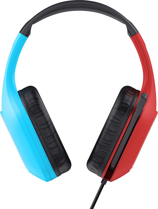 Trust GXT 416S Zirox - Casque de Gaming filaire - pour Nintendo Switch - 3,5 mm - Stéréo - Rouge/ Blauw