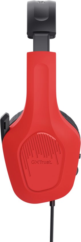 Trust GXT 416S Zirox - Casque de Gaming filaire - pour Nintendo Switch - 3,5 mm - Stéréo - Rouge/ Blauw